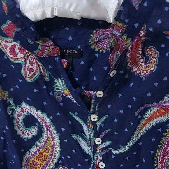 Talbots Business Paisley Top SP - Picture 11 of 11